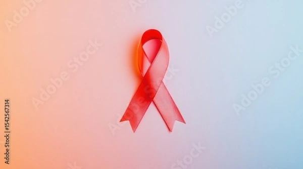 Obraz Red Awareness Ribbon