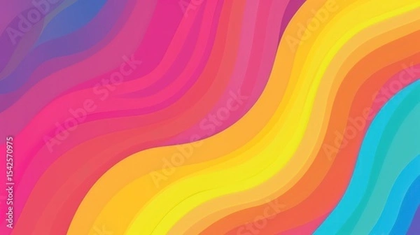 Obraz Abstract Rainbow Waves Background