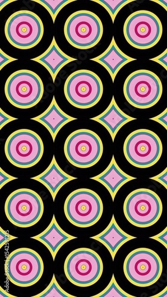 Fototapeta circle motif, circle pattern, symmetrical, circle lines, wall wallpaper, HD
