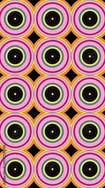 Fototapeta circle motif, circle pattern, symmetrical, circle lines, wall wallpaper, HD