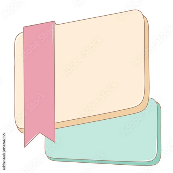 Obraz Text Box Bubble Promotion. Empty Speech Bubble Design for Quote, Infographic, Discount, Flash Sale, Social Media Post.