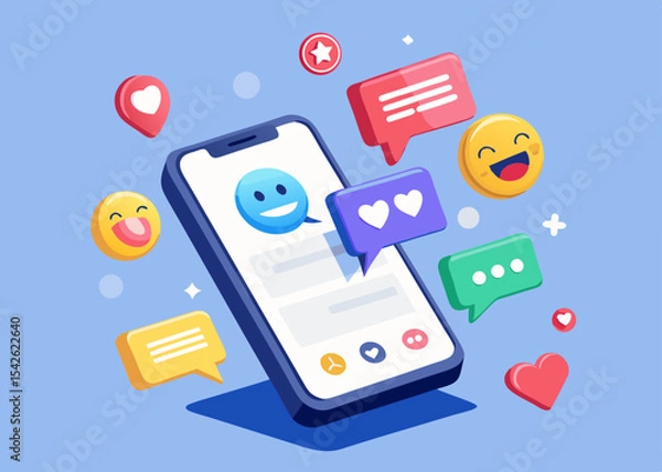 Obraz 3d smart phone logo