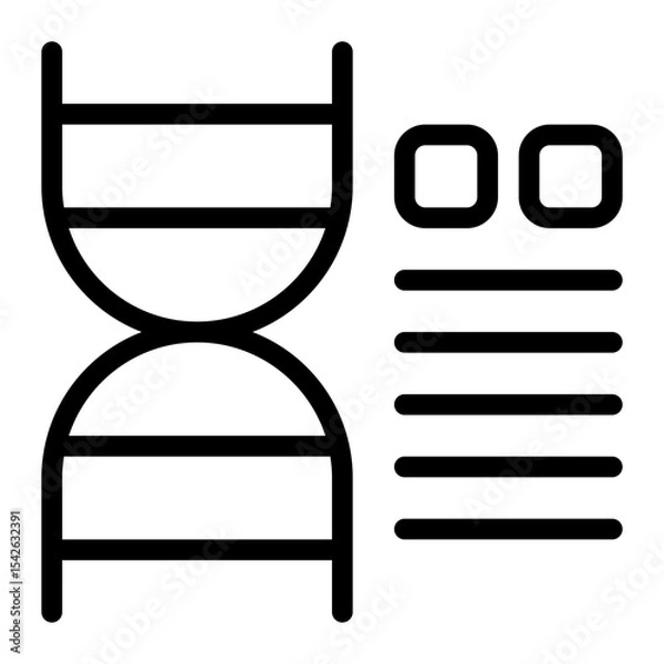 Obraz DNA line icon