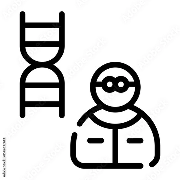 Obraz lab technician line icon