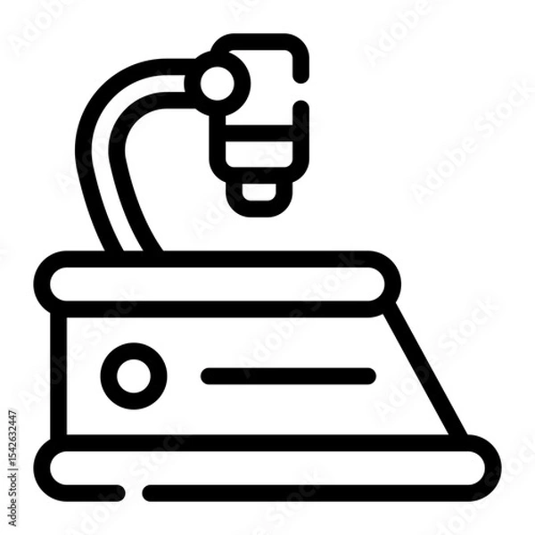 Obraz microscope line icon