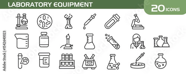 Fototapeta Laboratory Equipment Icon Suitable for data icon and presentation infographic needs