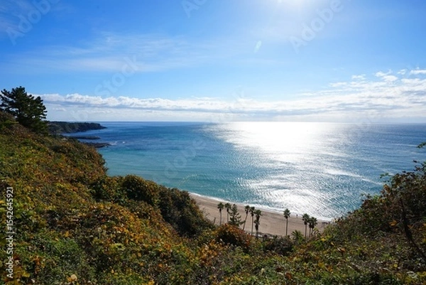 Obraz fine coast line and sparkling sea