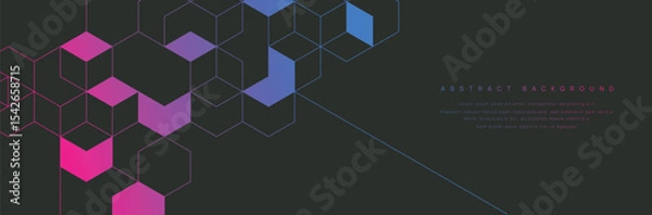 Fototapeta Graphic design element and abstract geometric background.	