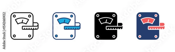 Fototapeta Weights icon sheet multiple style collection