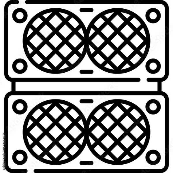 Fototapeta Speaker Line Icon