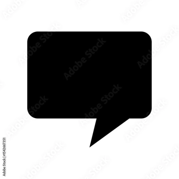 Obraz Chat box fill flat icon vector set, linear outline icon, minimal vector illustration for interface design