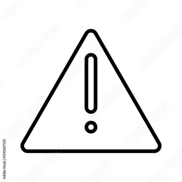 Obraz Error flat icon vector set, linear outline icon, minimal vector illustration for interface design