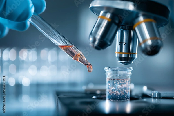Obraz test tubes in laboratory