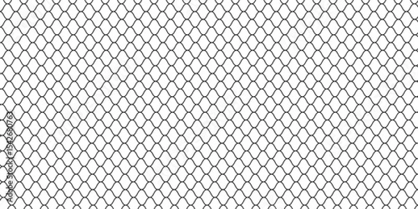 Obraz Curved net pattern. Seamless design for sportswear or equipment like soccer goals, volleyball nets, basketball hoops, hockey nets, and athletic.