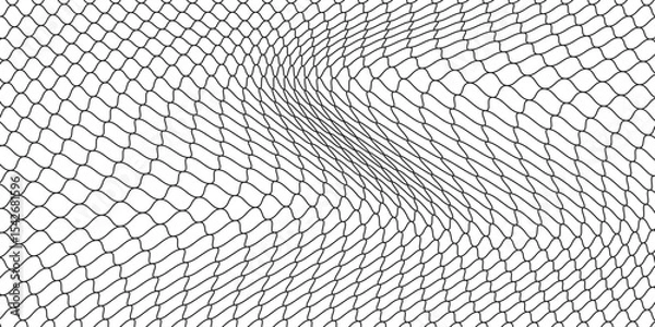 Obraz Curved net pattern. Seamless design for sportswear or equipment like soccer goals, volleyball nets, basketball hoops, hockey nets, and athletic.
