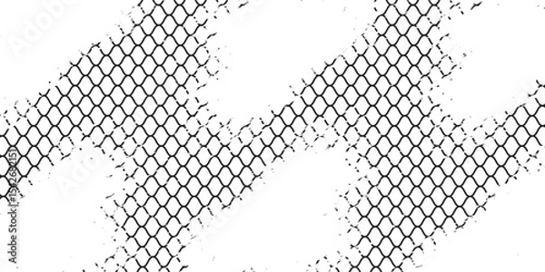 Obraz Mesh texture for fishing nets. Grunge pattern for sportswear or soccer goal, volleyball net, basketball hoop, hockey, athletics. Grunge background. modern