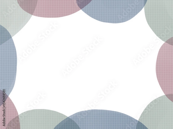 Obraz 水彩絵の具で描いた落ち着いたフレームイラスト