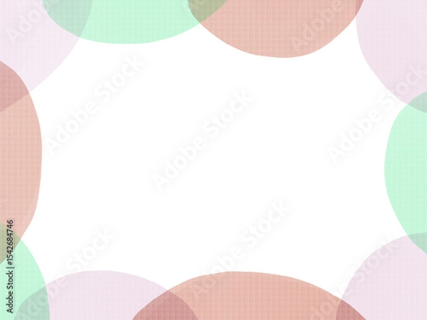 Obraz 水彩で描いた手書きフレームイラスト