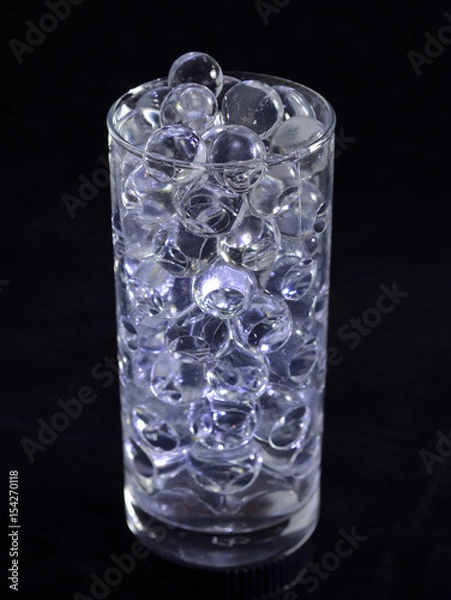 Fototapeta Silicone balls on a black background