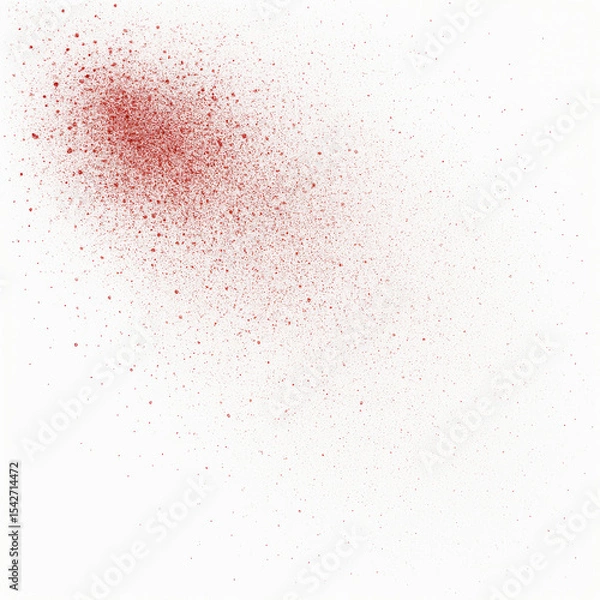 Fototapeta a scatter of red dots on a white background, creating a vivid contrast between the two colors