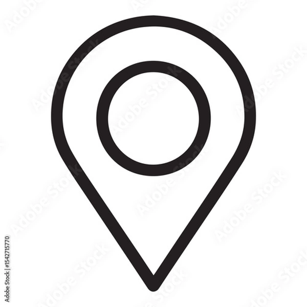 Obraz Location pin icon to use for destination and map designs