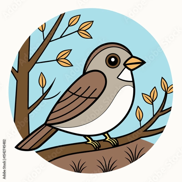 Fototapeta Tree Sparrow