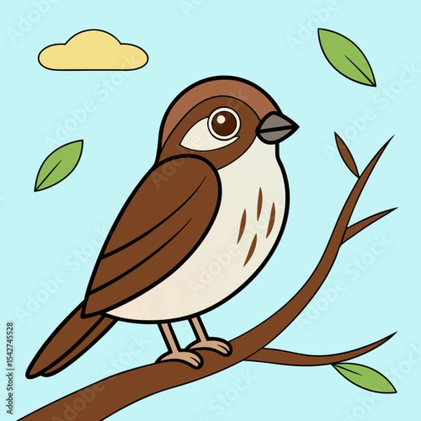 Fototapeta Tree Sparrow