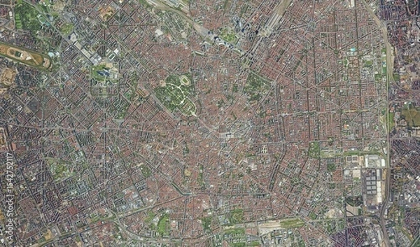 Obraz Milan, Italy: High-Resolution Aerial View of the Urban Landscape
