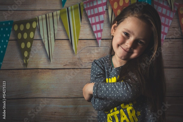 Fototapeta Маленькая девочка. Эмоции.