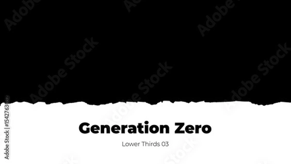 Obraz Ripped Paper Lower Third 03