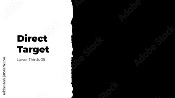 Obraz Ripped Paper Lower Third 05