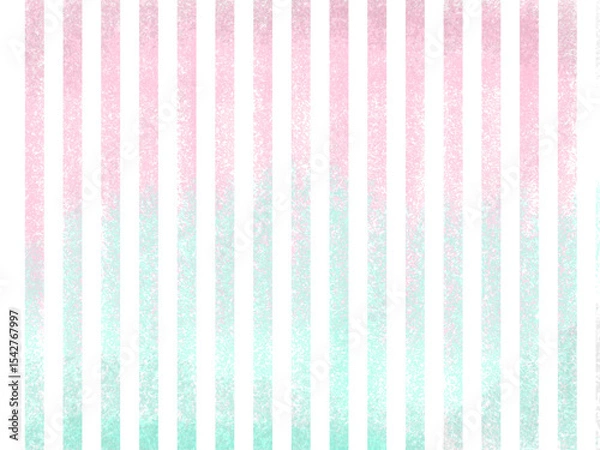Obraz クレヨン風涼しげストライプ（ピンク・ブルー）