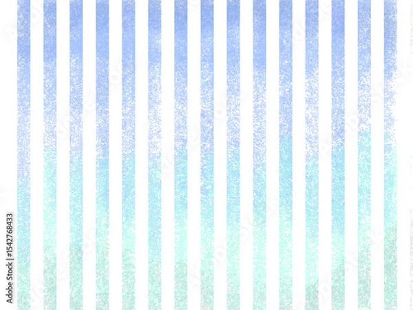 Obraz クレヨン風涼しげストライプ（ブルー）