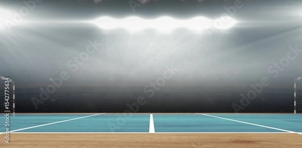 Obraz Digital image of handball field indoor