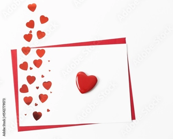 Obraz Envelope against white background