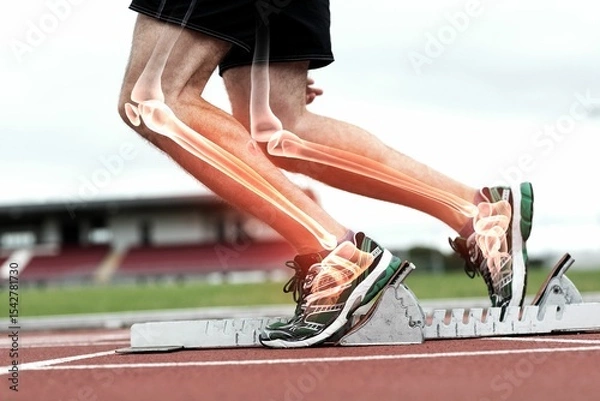 Obraz Runner experiencing leg pain