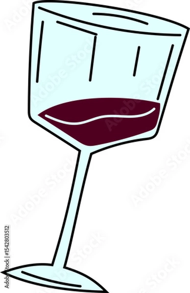 Obraz Hand Drawn Doodle of Grapes, Wine Bottles, Glasses, Corkscrews and Barrels – Winery and Vineyard Themed Vector Set