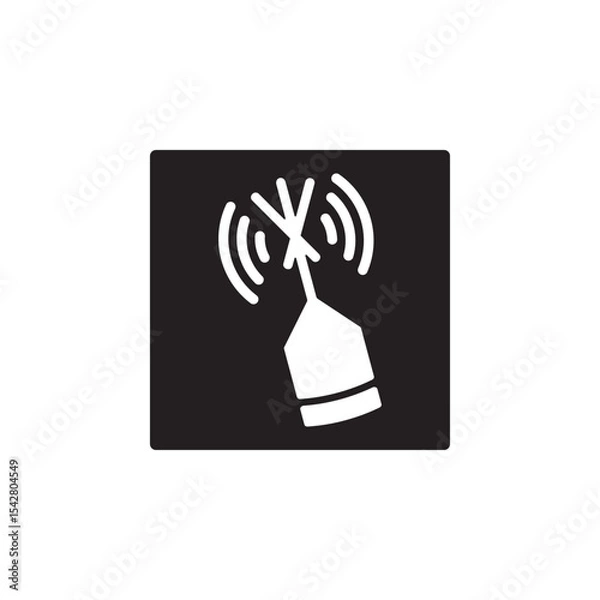 Fototapeta emergency position indicating radio beacon icon symbol sign vector