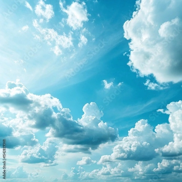 Fototapeta blue sky with clouds