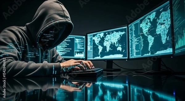 Obraz 匿名ハッカーとサイバー空間の闇