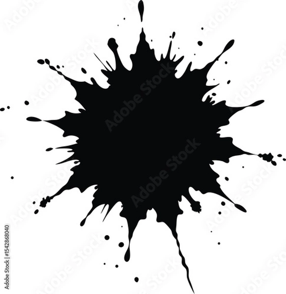 Fototapeta High-Resolution Ink Splatter Texture