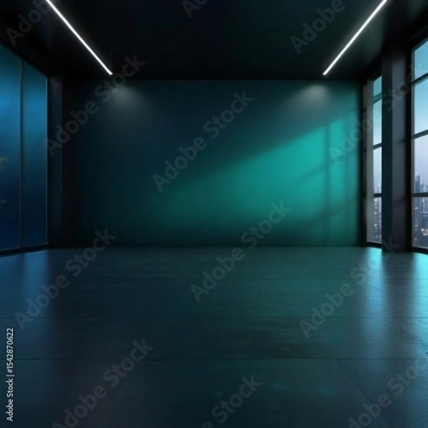 Fototapeta empty room with a window