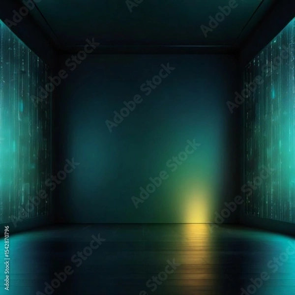 Fototapeta empty stage with spotlights