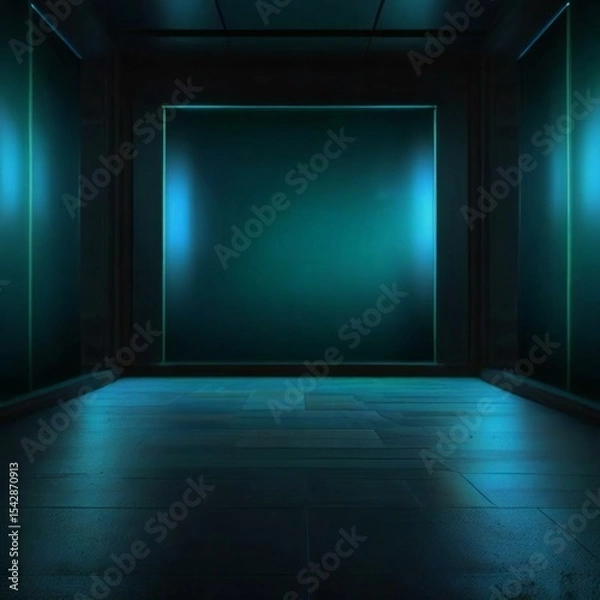 Fototapeta empty room with empty frame