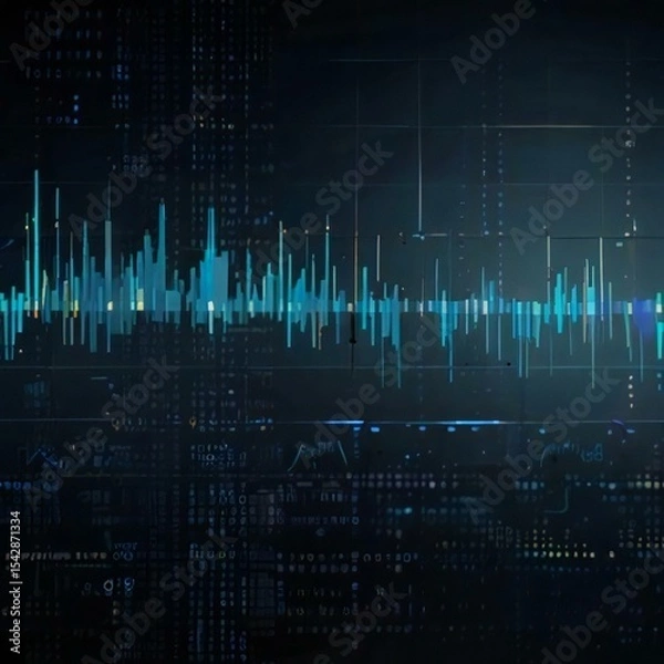 Fototapeta sound wave abstract background