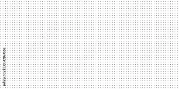 Fototapeta Dotted grid seamless pattern for bullet journal. Black point texture. Black dot grid for notebook paper. Vector modern