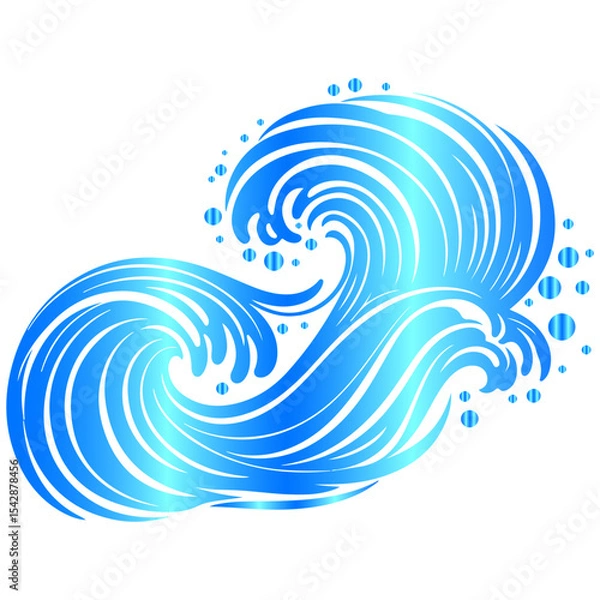 Obraz Luxurious and elegant abstract background featuring glorious and stylized vector wave designs