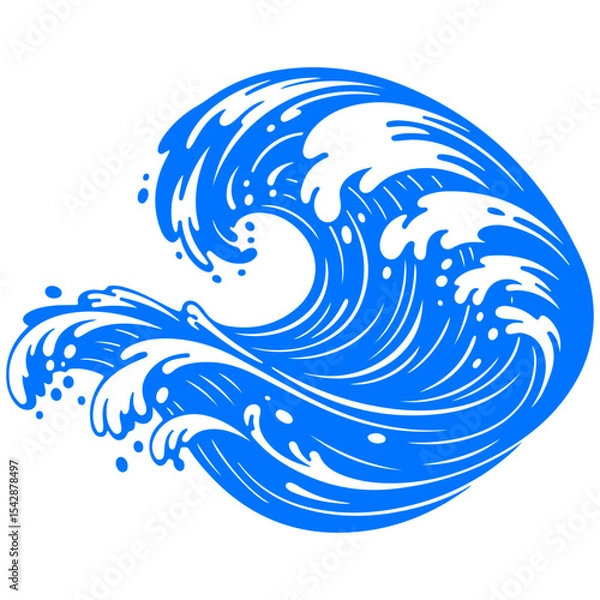 Obraz Abstract vector background with elegant, luxurious waves capturing a glorious and serene essence