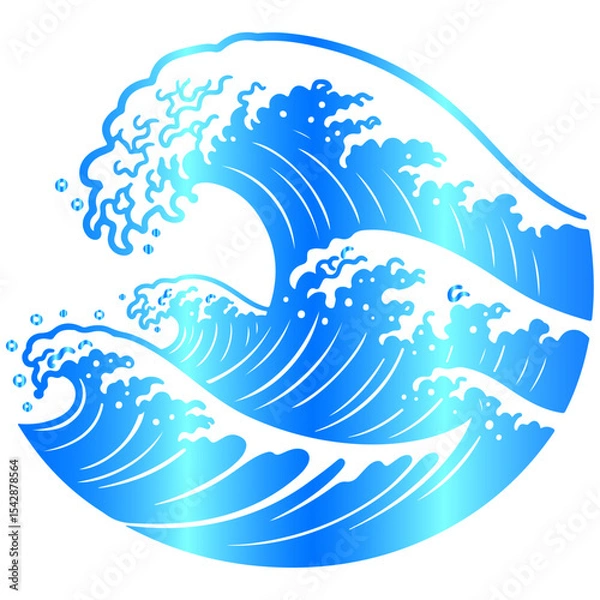 Obraz Harmonious and elegant wave patterns creating a luxurious and sophisticated vector background