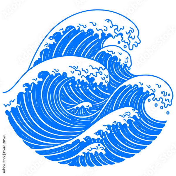 Obraz Beautifully illustrated dynamic waves, a glorious and modern vector background art design